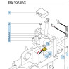 PLATINE ÉLECTRONIQUE PI7CE N°1 SUR L ÉCLATÉ.